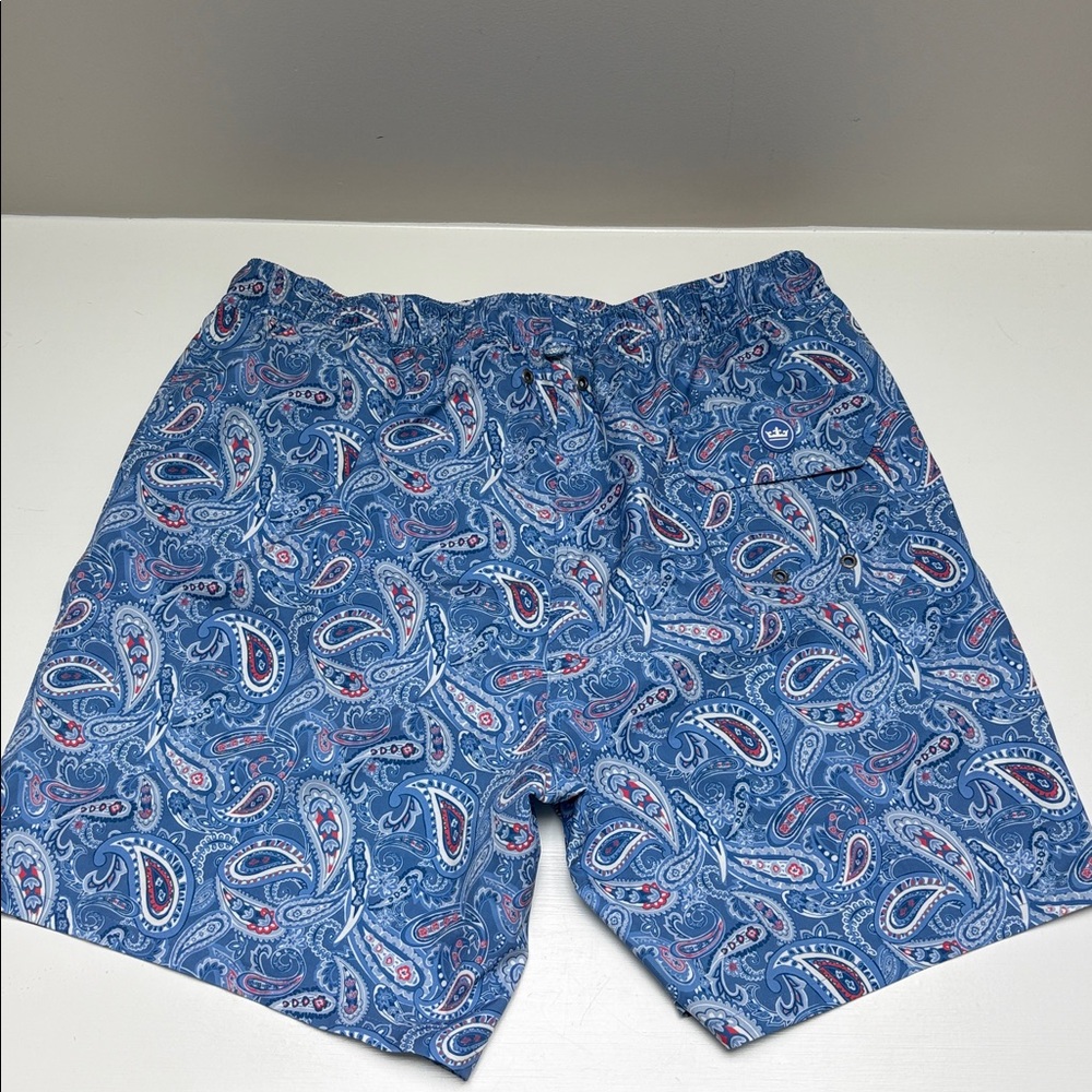 Peter Millar Men's Swim Trunks Light Blues Large EUC - Picture 2 of 5